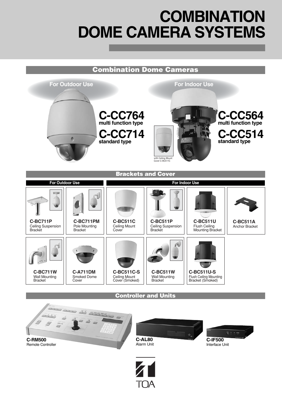 TOA Electronics C-CC764 User Manual | 12 pages