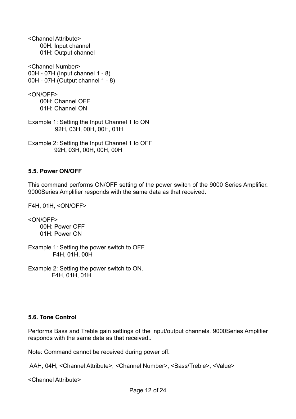 TOA Electronics RS-232C User Manual | Page 12 / 24