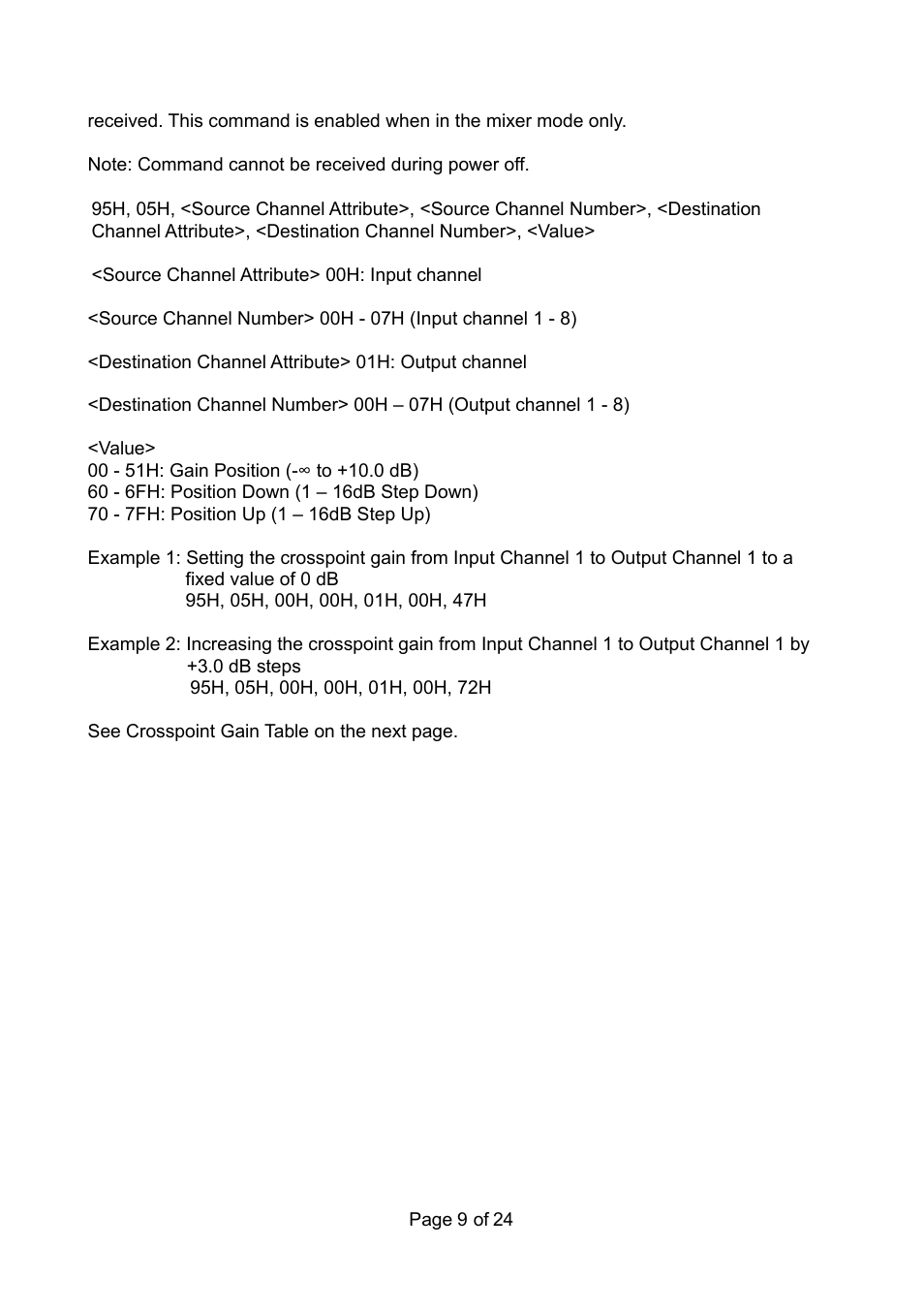 TOA Electronics RS-232C User Manual | Page 9 / 24