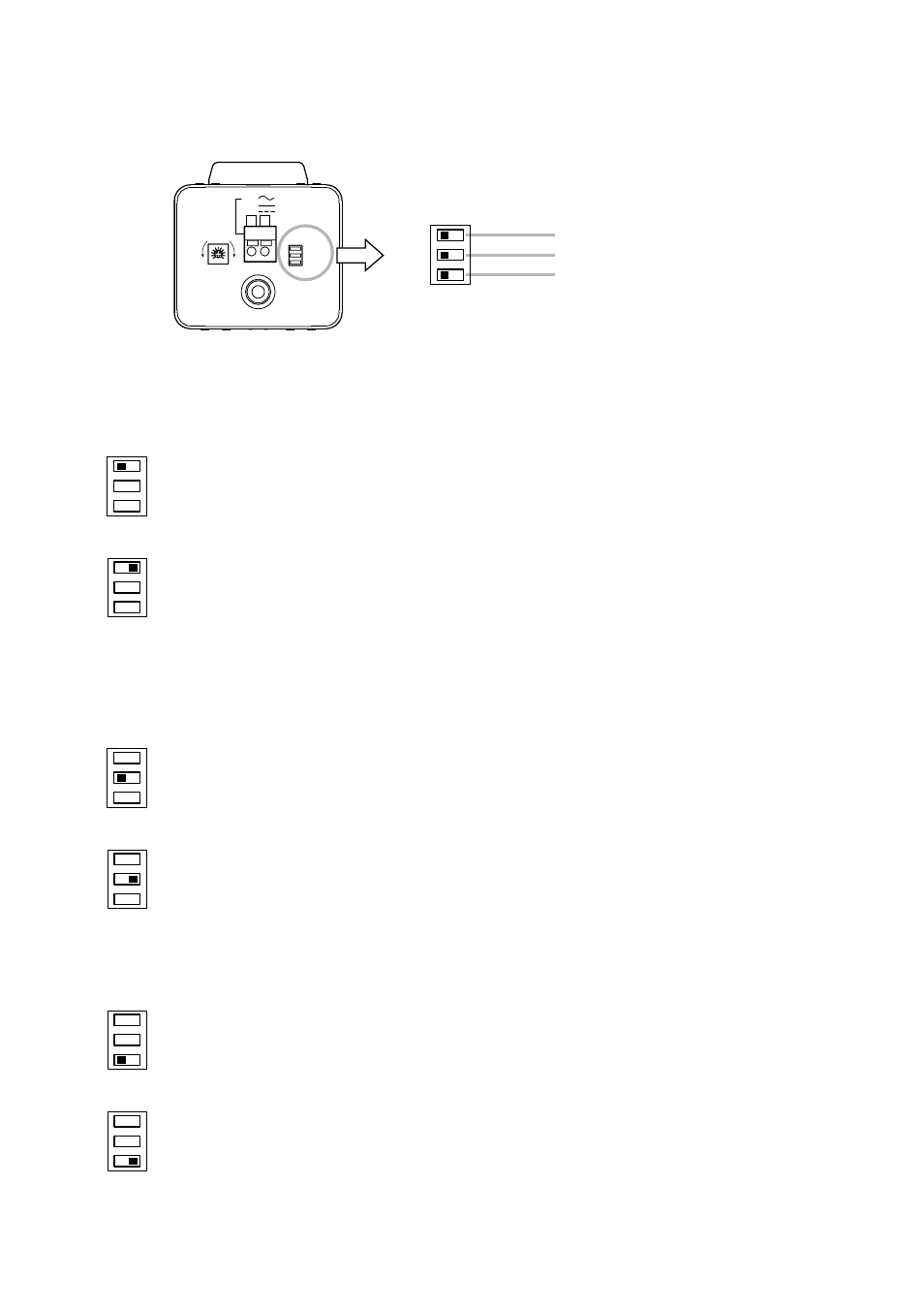 About the mode setting switch | TOA Electronics C-CV14-2 NTSC User Manual | Page 9 / 12