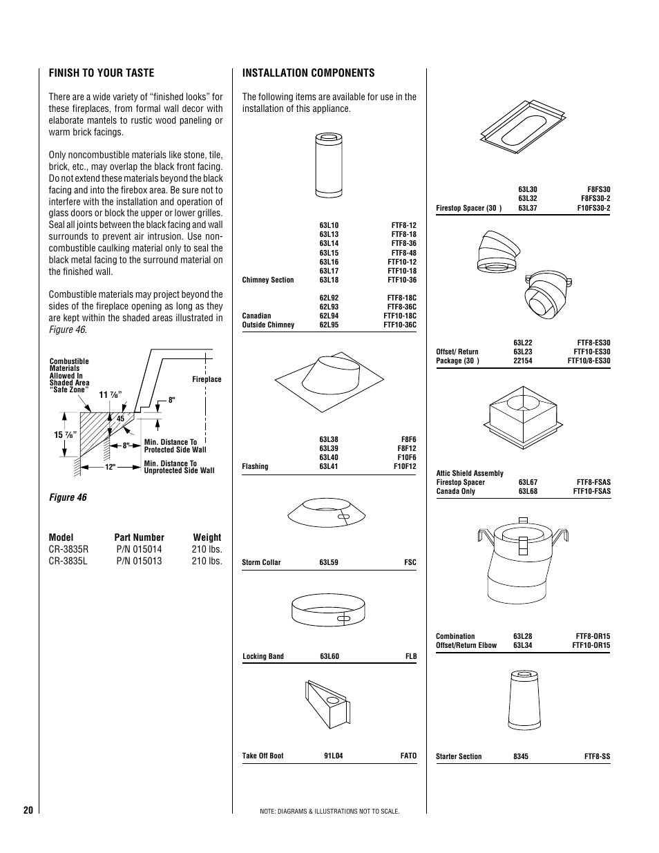 Finish to your taste, Installation components | TOA Electronics CUSTOM SERIES CR-3835L User Manual | Page 20 / 24