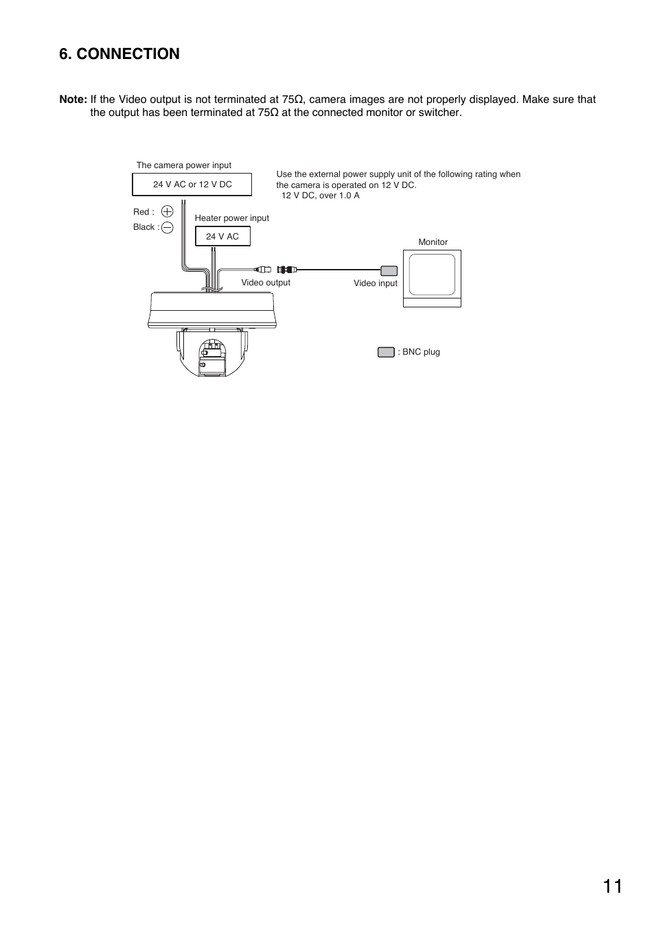 Connection | TOA Electronics C-CV854D-3 CE User Manual | Page 11 / 17