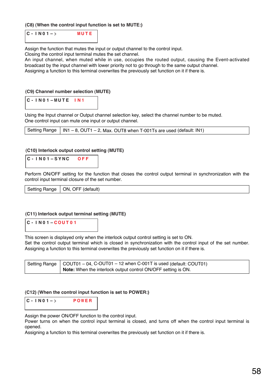 TOA Electronics A-9060S User Manual | Page 58 / 142