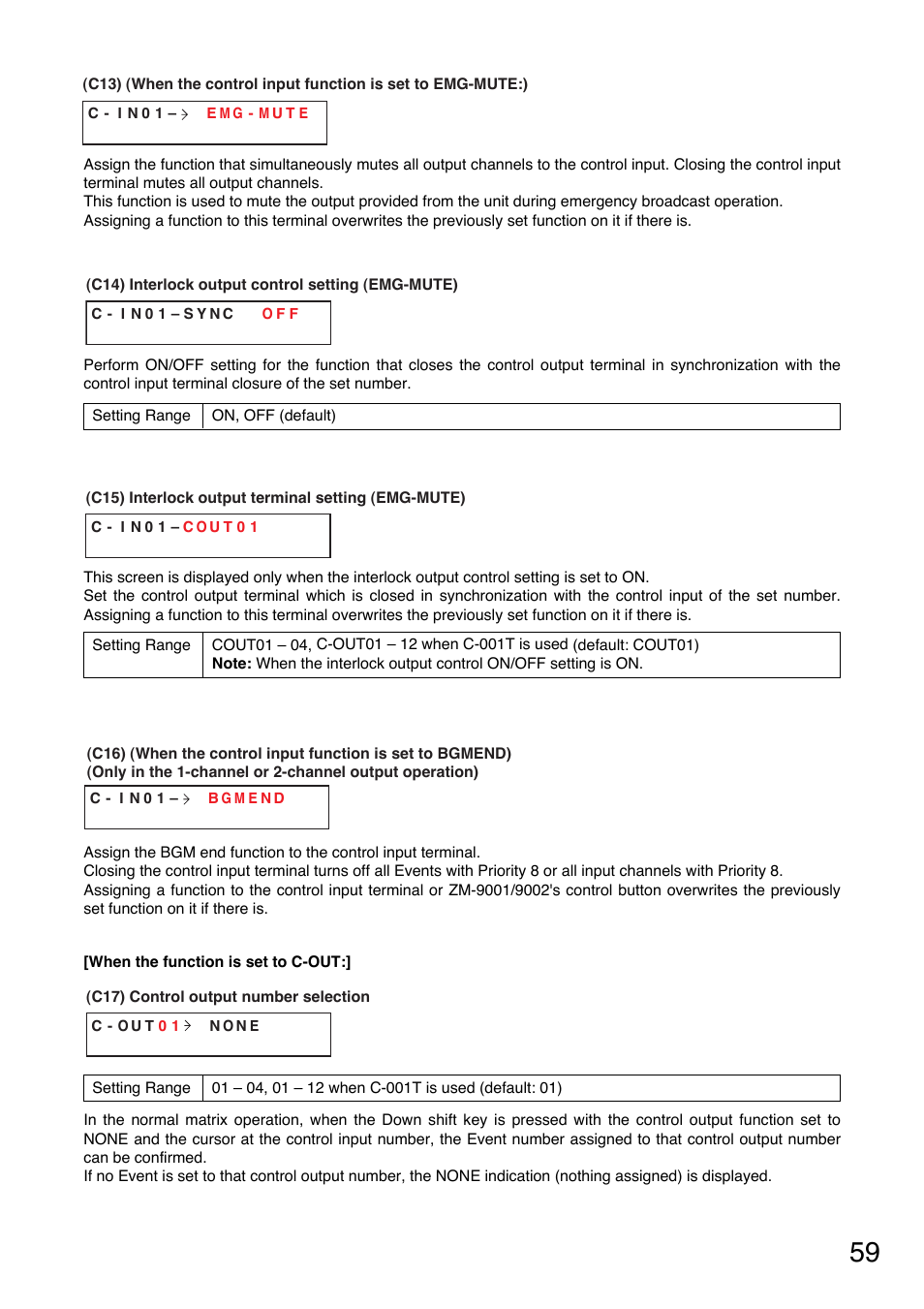 TOA Electronics A-9060S User Manual | Page 59 / 142