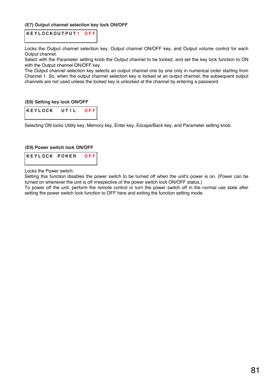 TOA Electronics A-9060S User Manual | Page 81 / 142