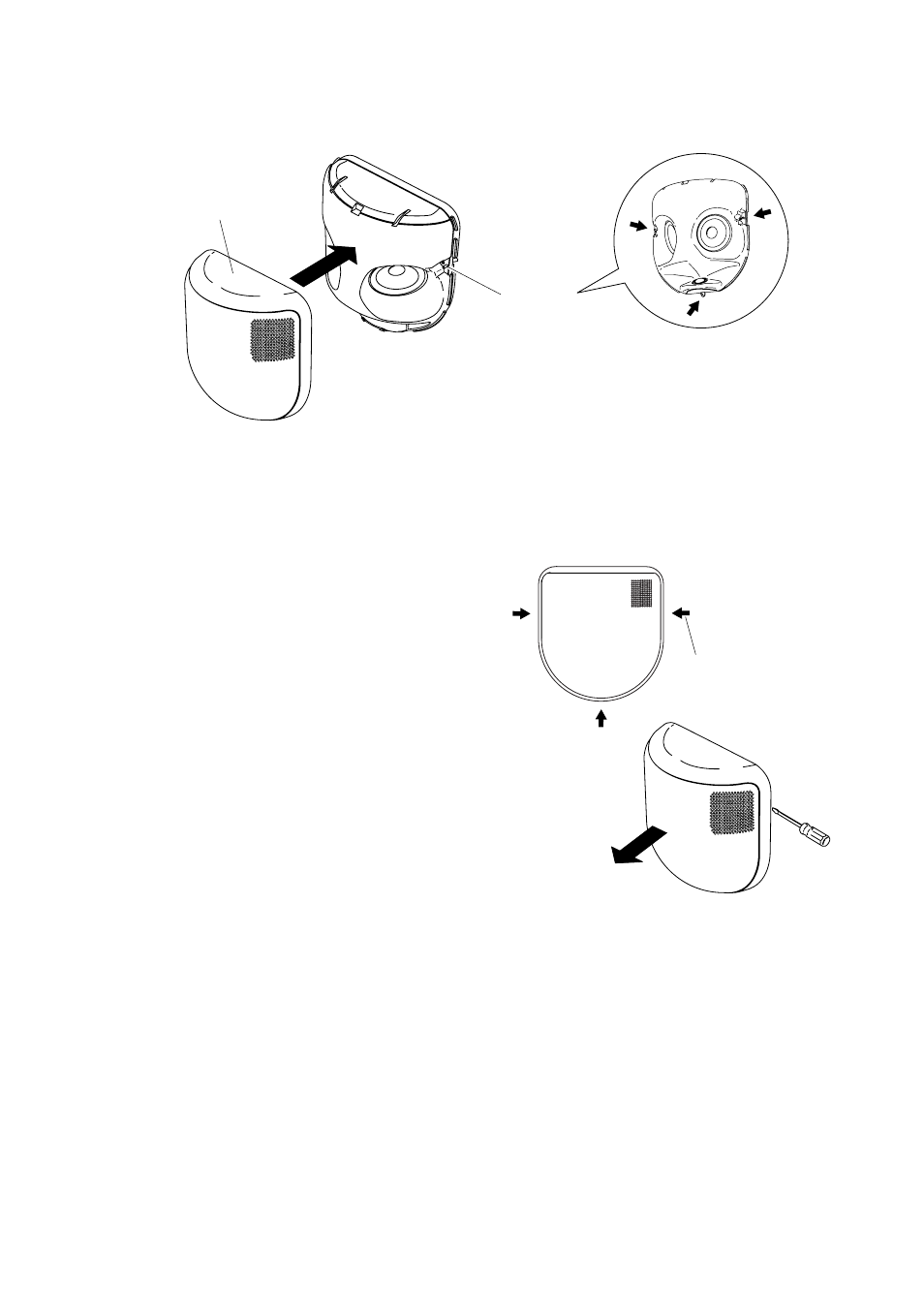 Removing the front grille | TOA Electronics H-3WP User Manual | Page 9 / 12