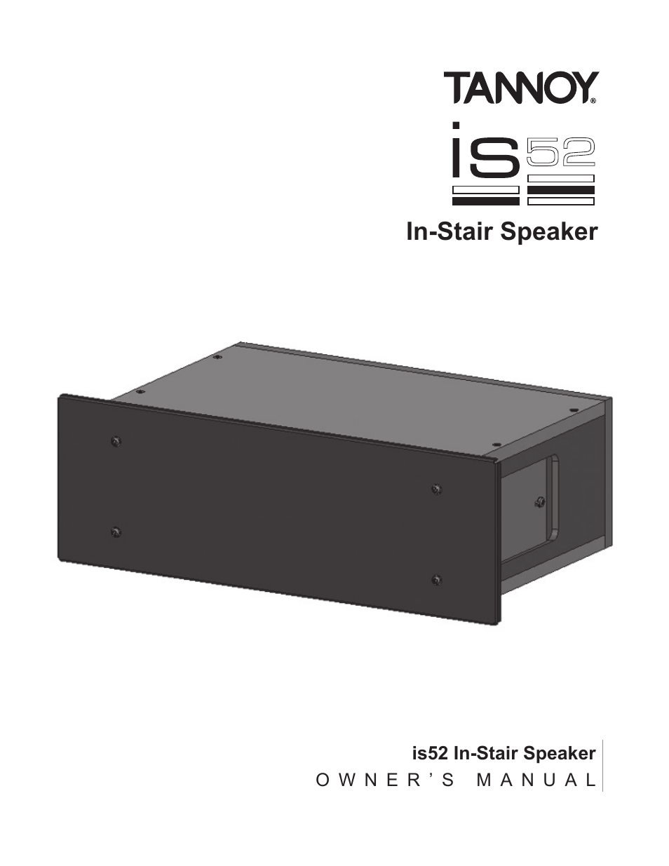 TOA Electronics IS52 User Manual | 12 pages