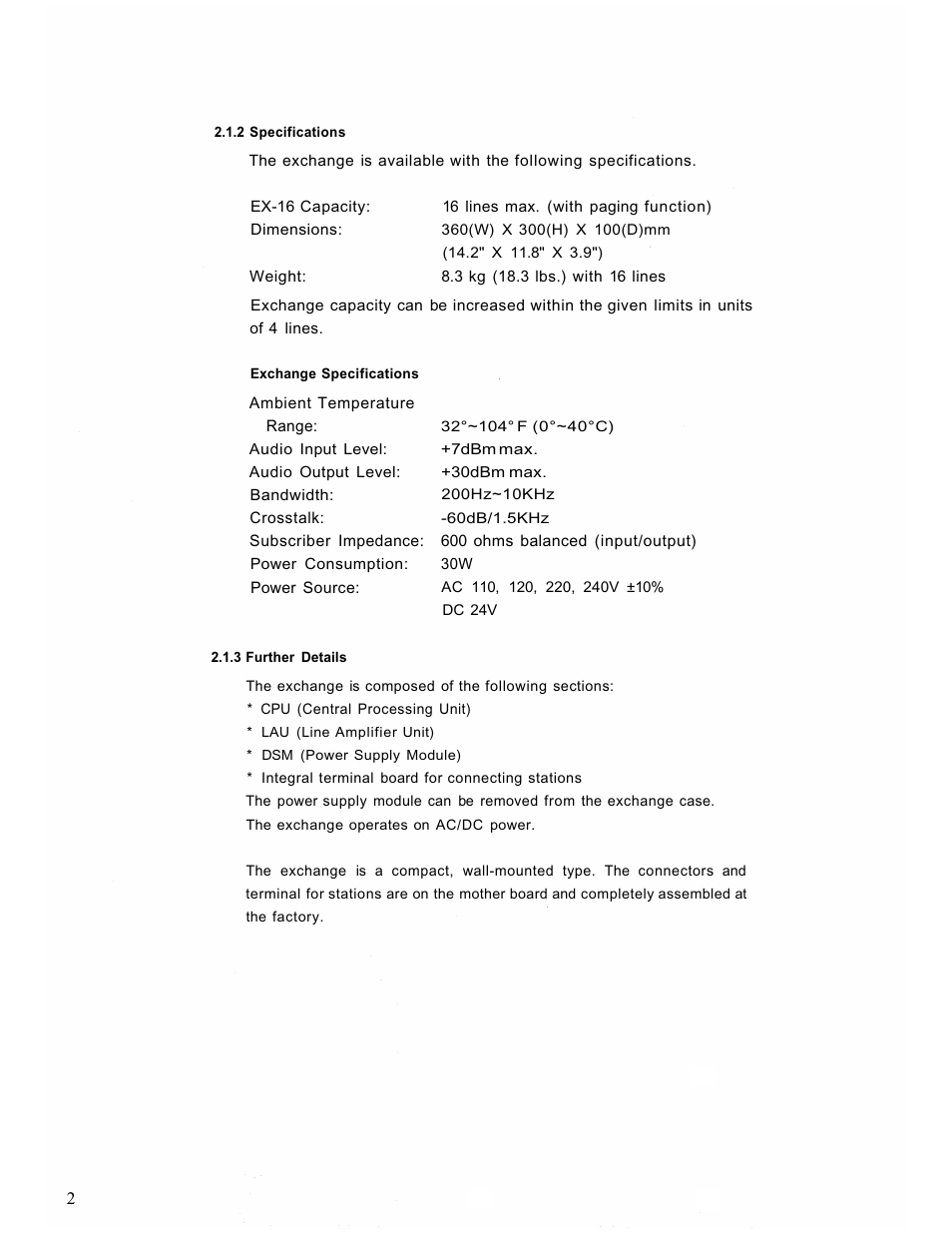 TOA Electronics EX-16 User Manual | Page 4 / 36