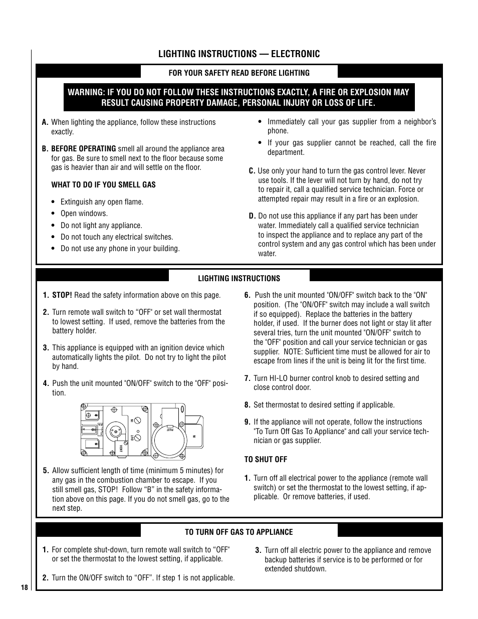 Lighting instructions — electronic | TOA Electronics SLDVT-40 User Manual | Page 18 / 24