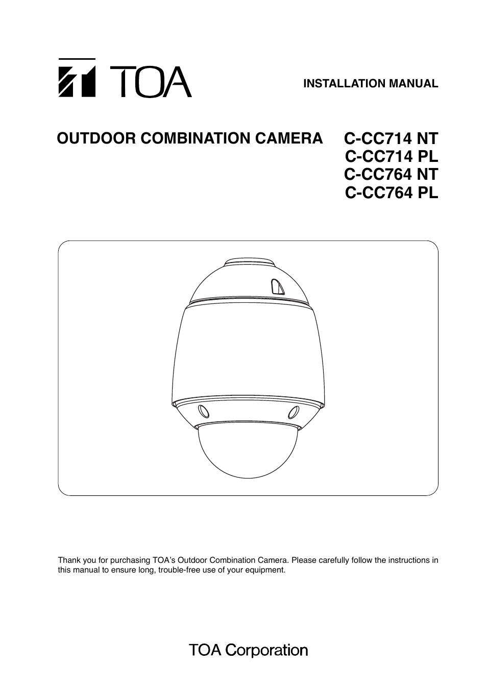 TOA Electronics C-CC714 NT User Manual | 32 pages