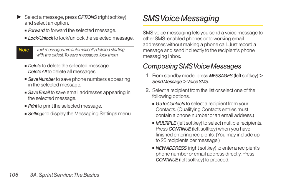 Sms voice messaging, Composing sms voice messages | TOA Electronics SCP-2700 User Manual | Page 118 / 160