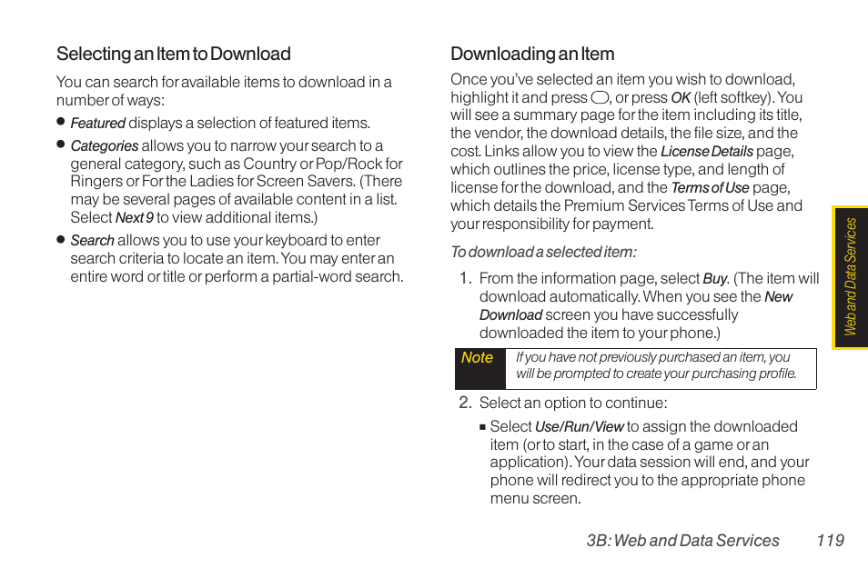 Selecting an item to download, Downloading an item | TOA Electronics SCP-2700 User Manual | Page 131 / 160