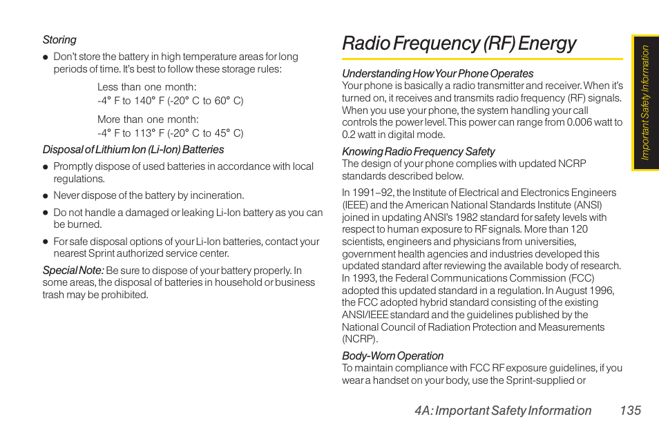 Radio frequency (rf) energy | TOA Electronics SCP-2700 User Manual | Page 147 / 160