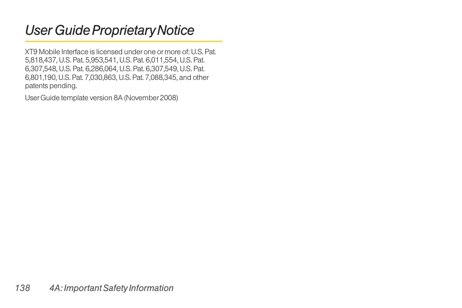 User guide proprietary notice | TOA Electronics SCP-2700 User Manual | Page 150 / 160