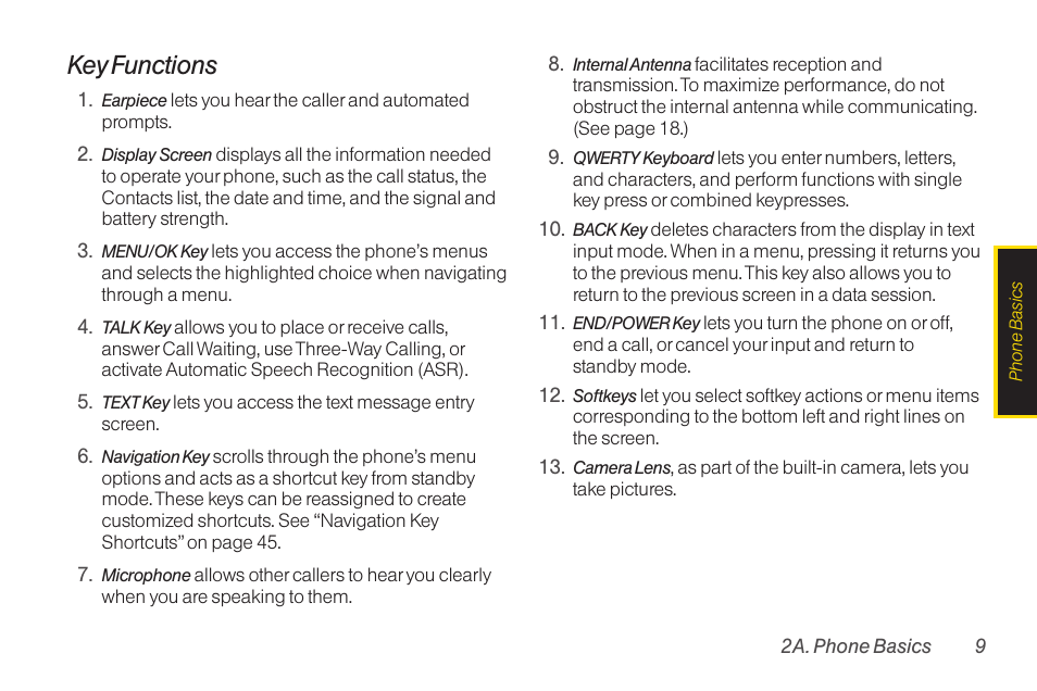 Key functions | TOA Electronics SCP-2700 User Manual | Page 21 / 160