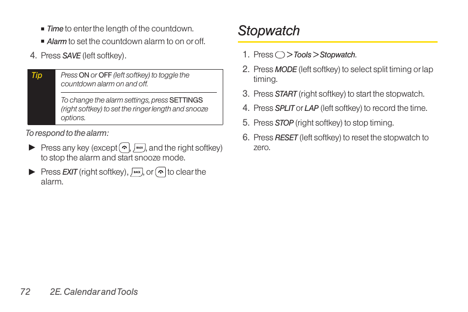 Stopwatch | TOA Electronics SCP-2700 User Manual | Page 84 / 160