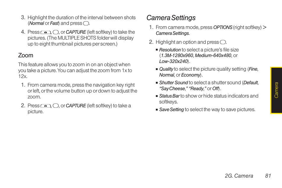 Camera settings | TOA Electronics SCP-2700 User Manual | Page 93 / 160