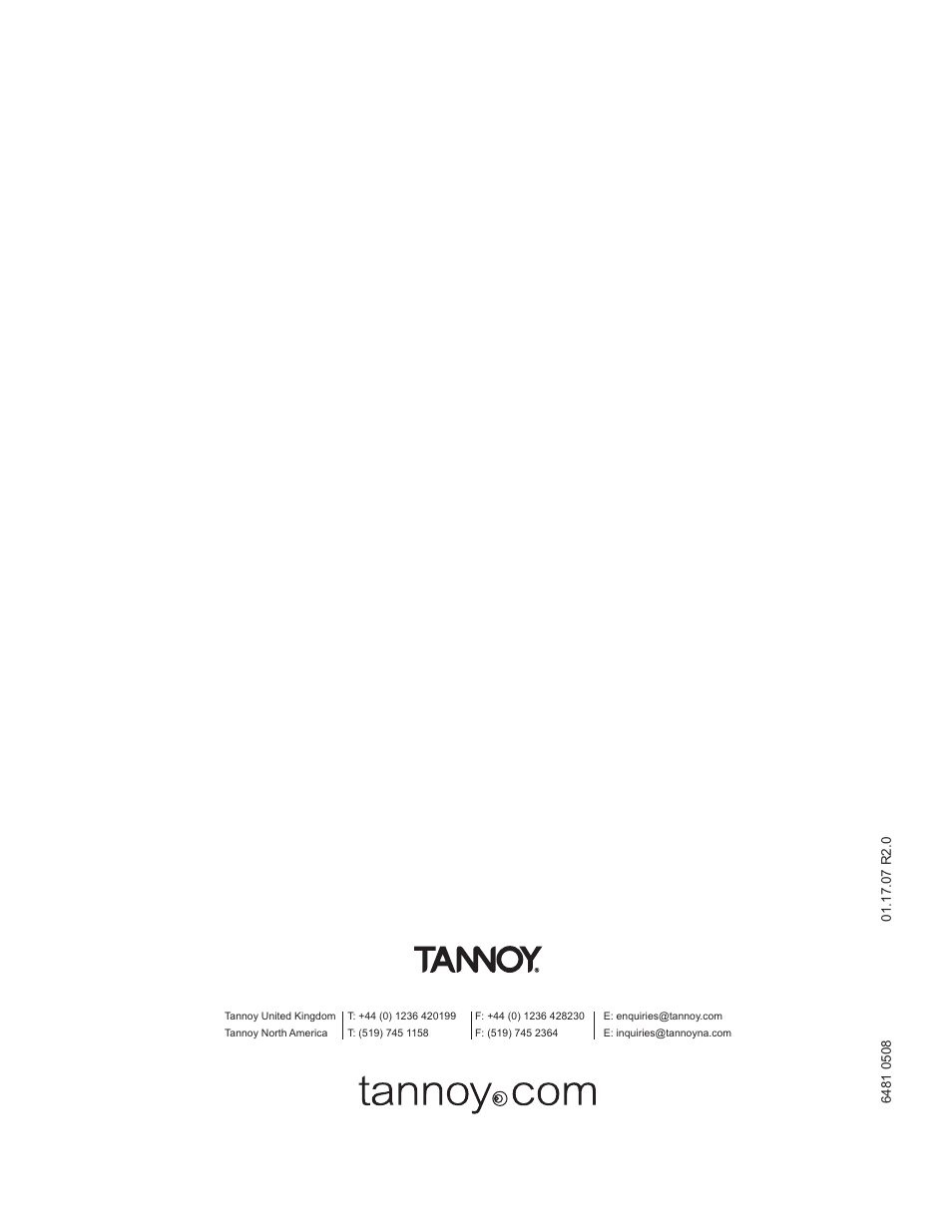 TOA Electronics SR601 User Manual | Page 8 / 8
