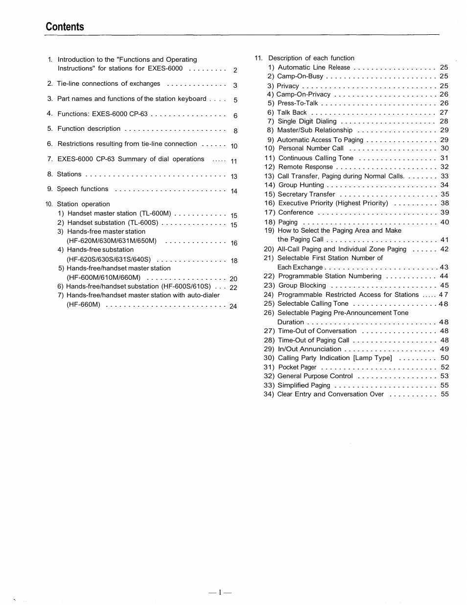 TOA Electronics EXES 6000 CP-63 User Manual | Page 2 / 57
