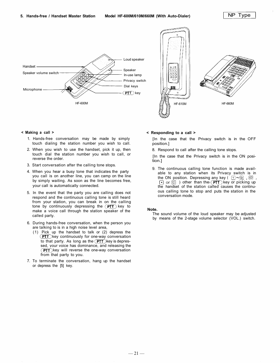 TOA Electronics EXES 6000 CP-63 User Manual | Page 22 / 57