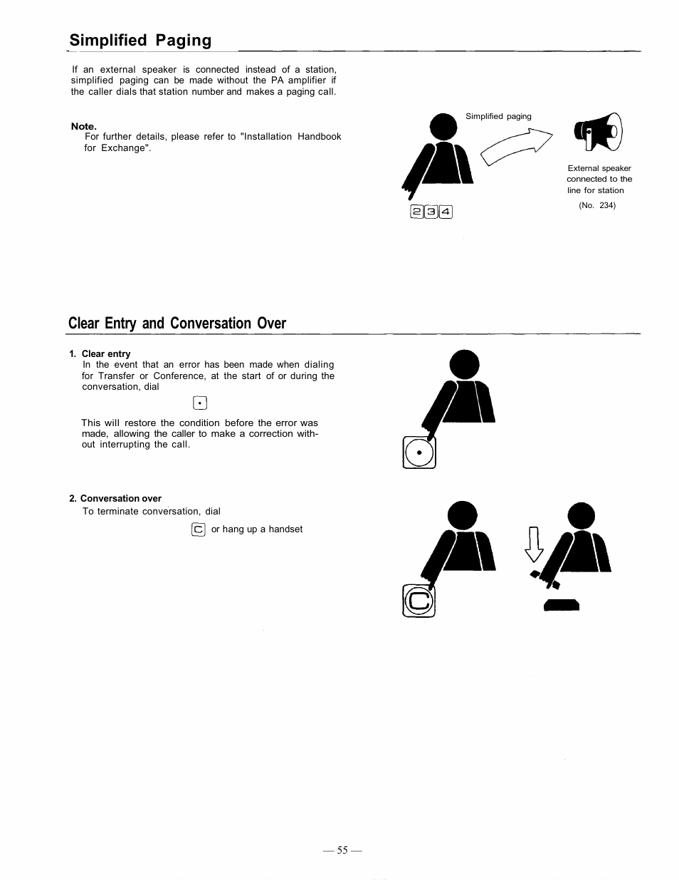 Simplified paging, Clear entry and conversation over | TOA Electronics EXES 6000 CP-63 User Manual | Page 56 / 57