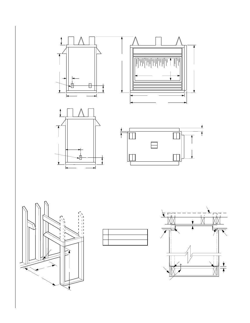 Framing dimensions | TOA Electronics VFST-CMN-2 User Manual | Page 6 / 24