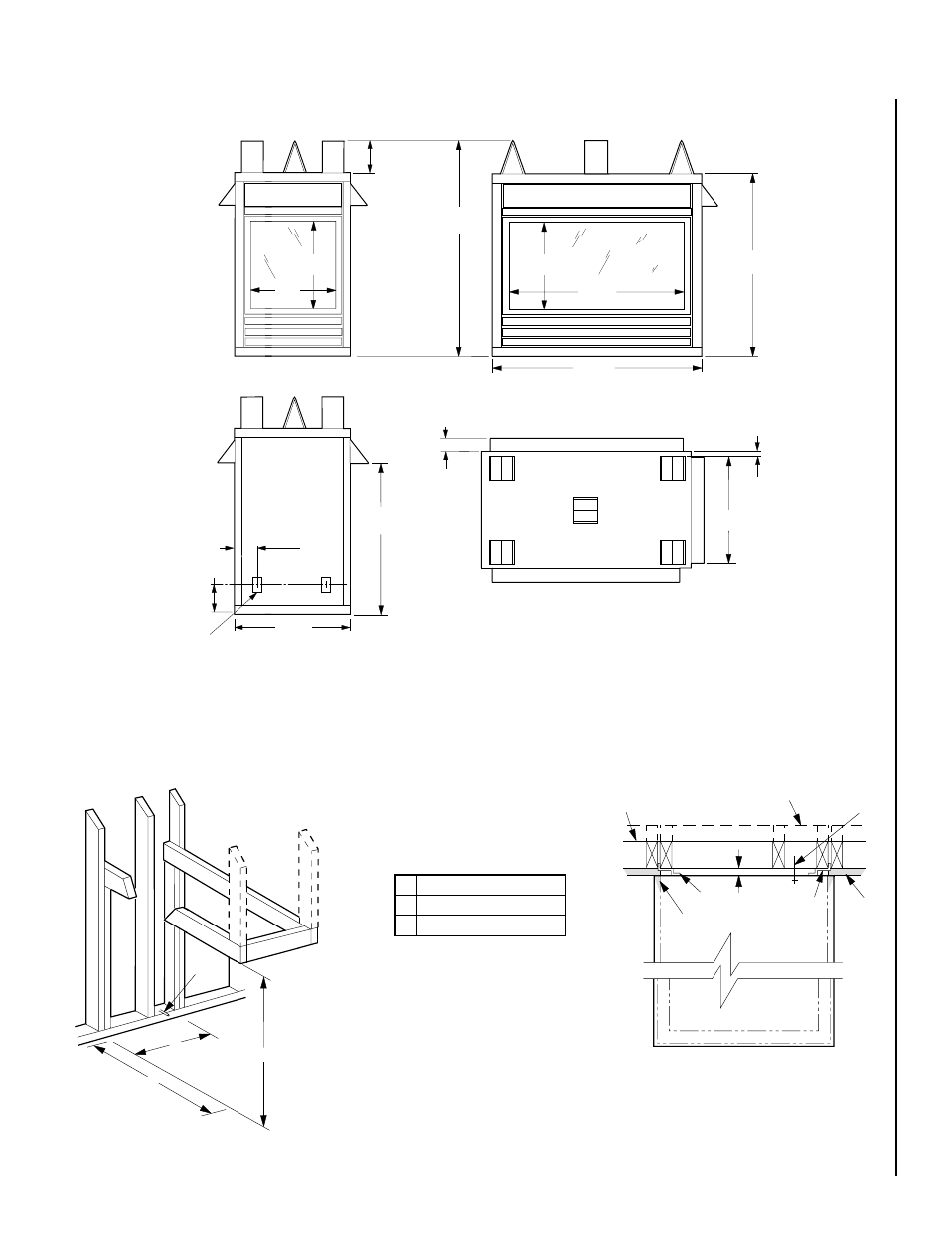 Framing dimensions | TOA Electronics VFST-CMN-2 User Manual | Page 7 / 24