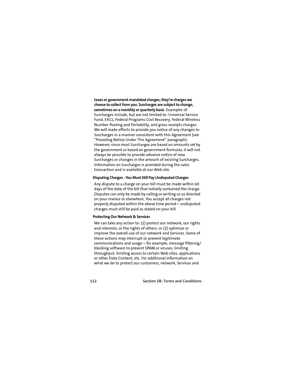 Protecting our network & services | TOA Electronics OVATION U720 User Manual | Page 118 / 129