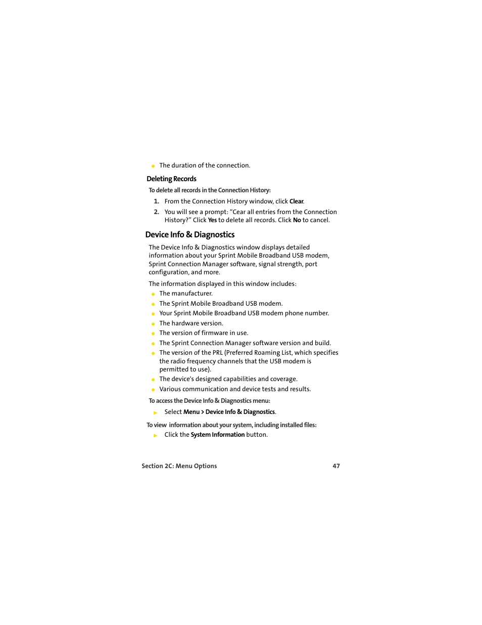 Deleting records, Device info & diagnostics | TOA Electronics OVATION U720 User Manual | Page 53 / 129