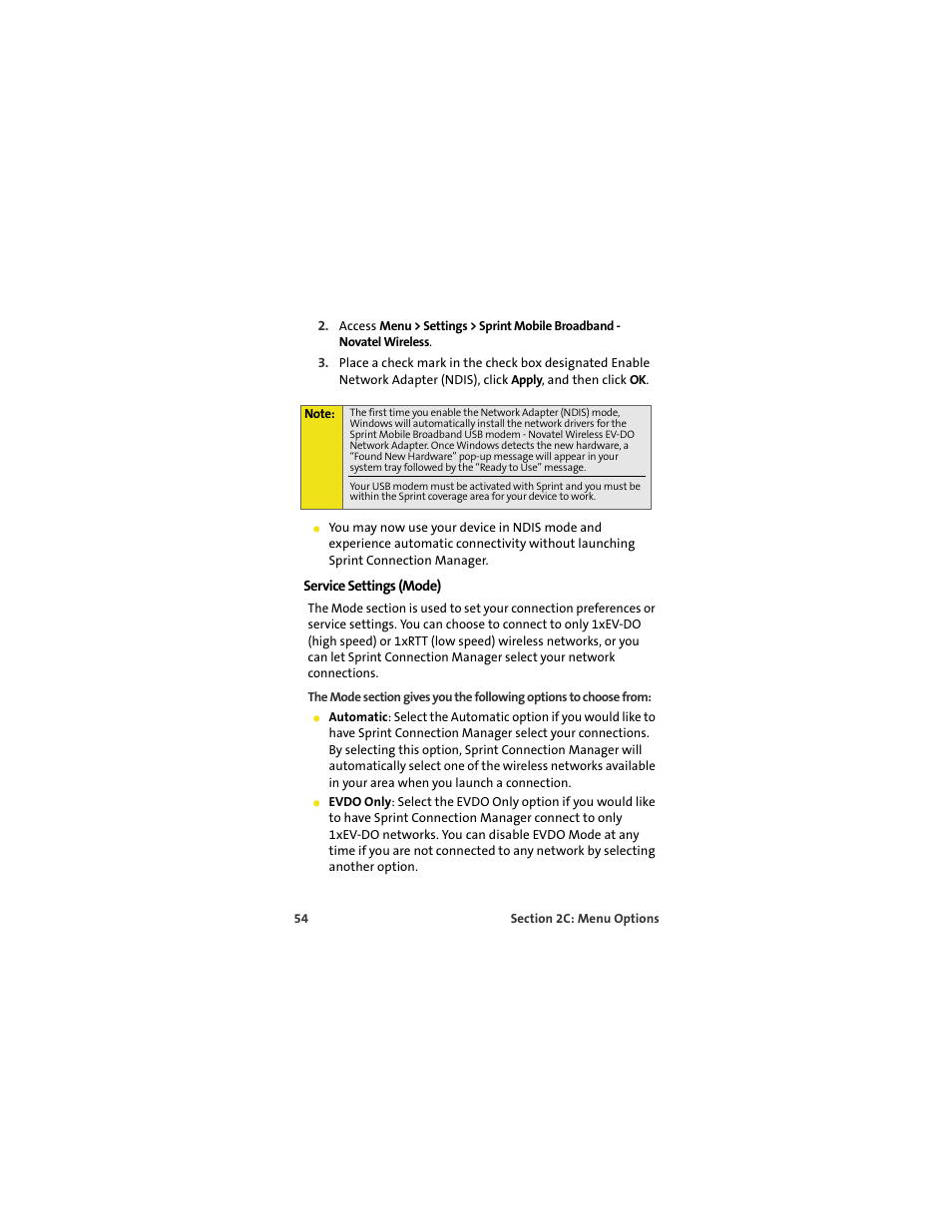 Service settings (mode) | TOA Electronics OVATION U720 User Manual | Page 60 / 129