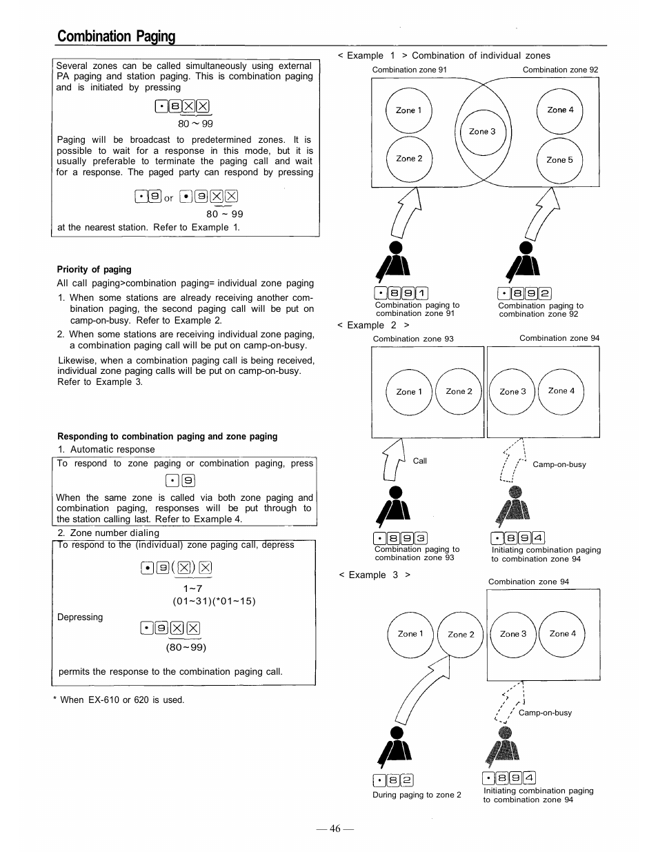 Combination paging | TOA Electronics CP-66 User Manual | Page 51 / 122