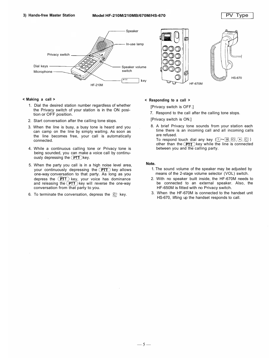 TOA Electronics CP-66 User Manual | Page 9 / 122