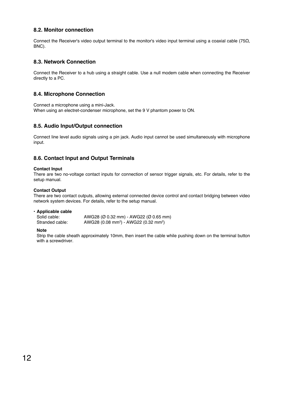 TOA Electronics N-VR2010 User Manual | Page 12 / 16