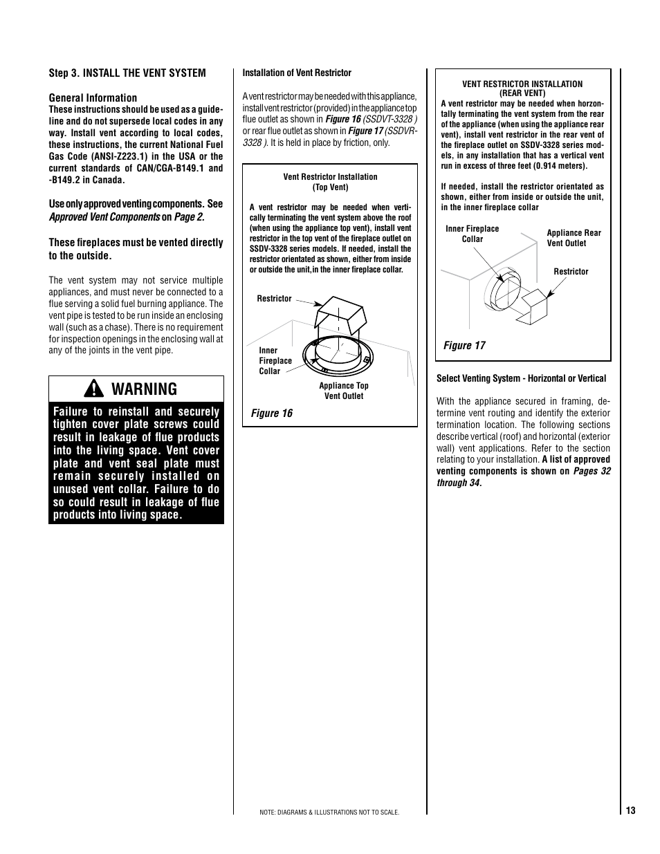Warning | TOA Electronics SSDV-3328 User Manual | Page 13 / 36