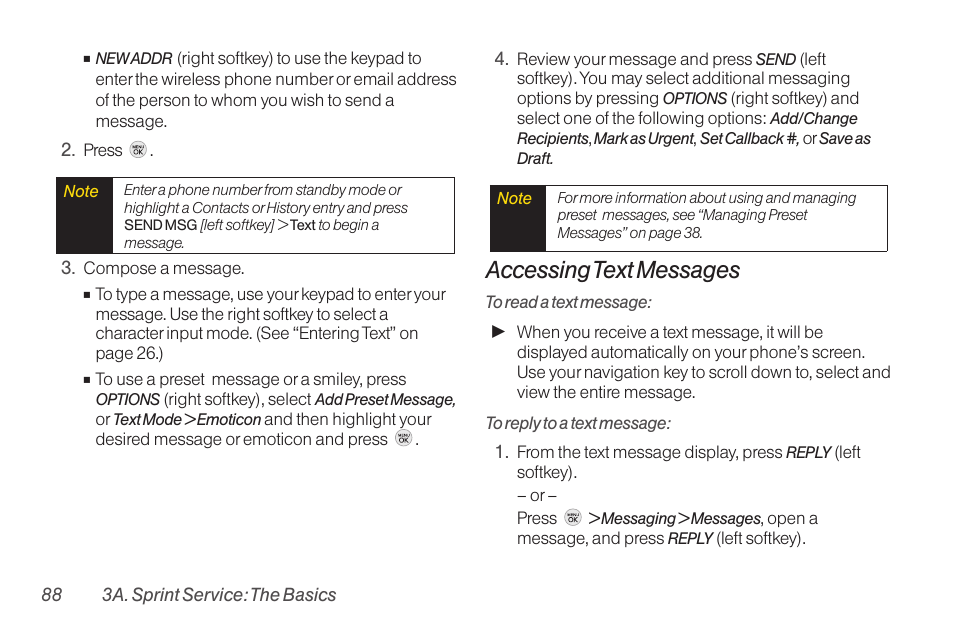 Accessing text messages | TOA Electronics LG LX290 User Manual | Page 100 / 141