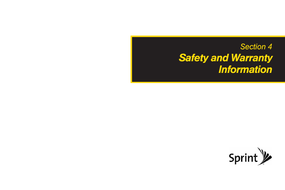 Safety and warranty information, Section 4: safety and warranty information | TOA Electronics LG LX290 User Manual | Page 125 / 141