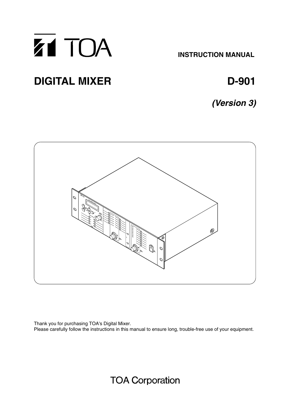 TOA Electronics D-901 User Manual | 94 pages