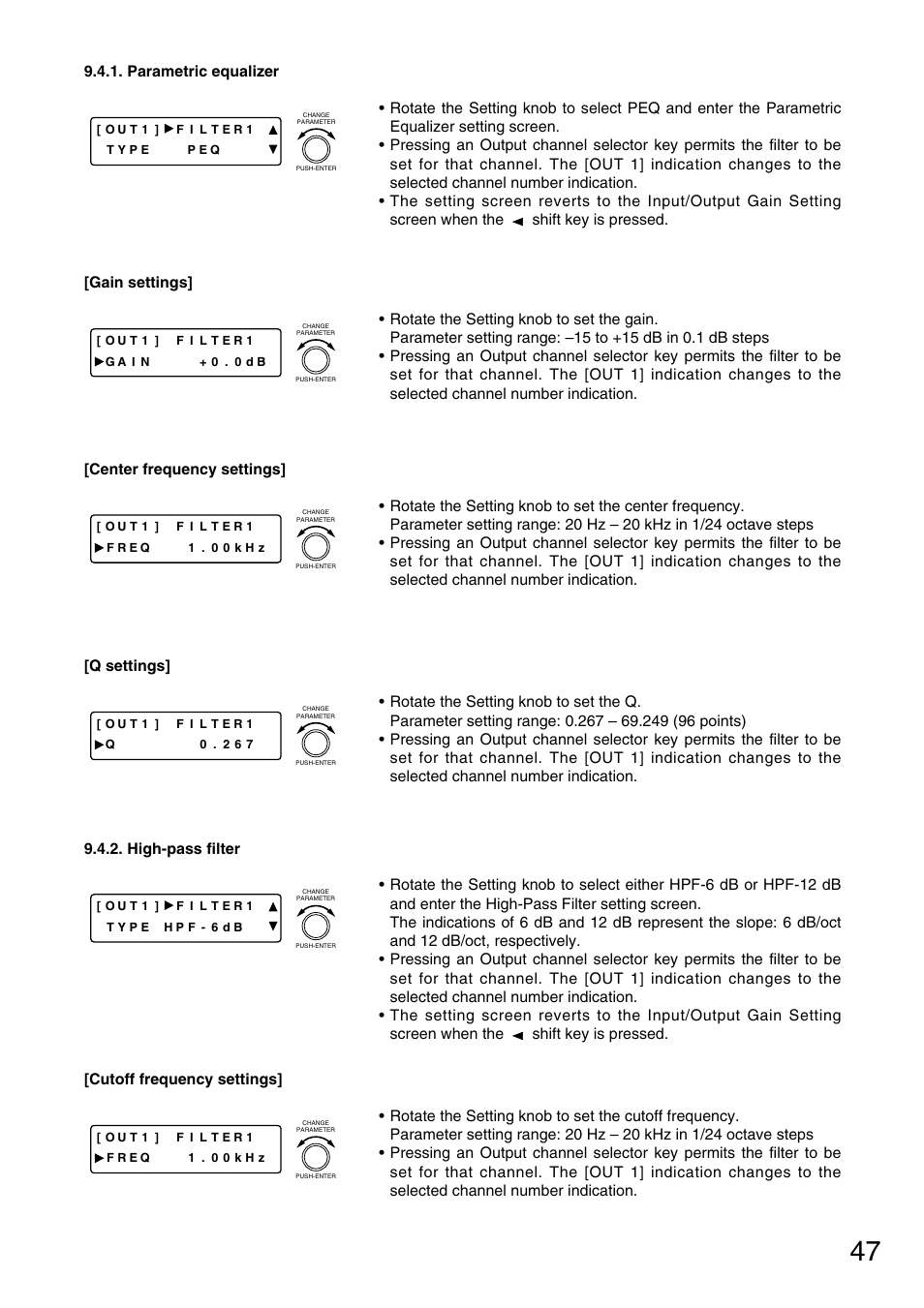 TOA Electronics D-901 User Manual | Page 47 / 94