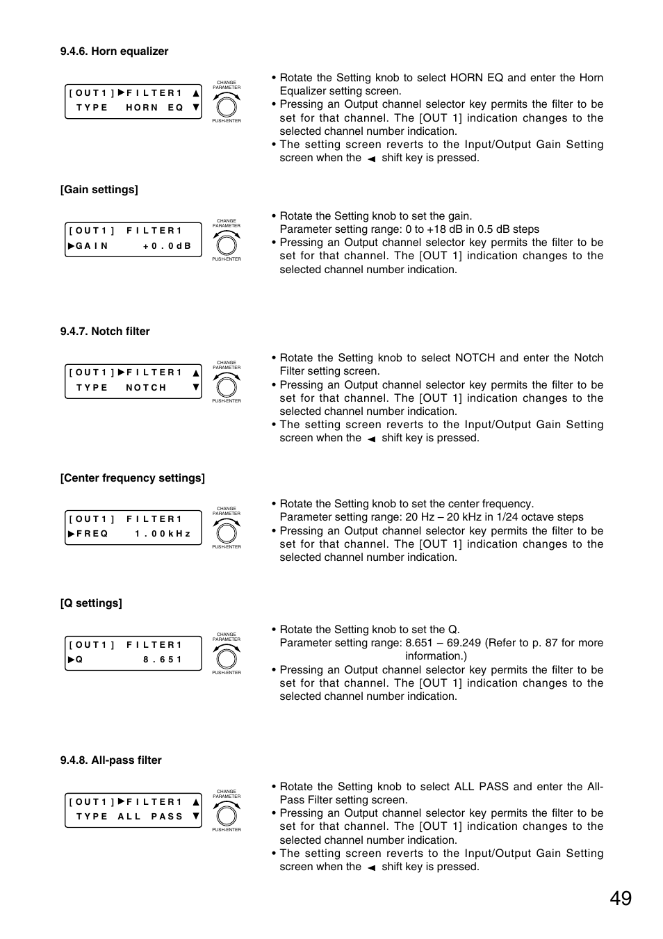 TOA Electronics D-901 User Manual | Page 49 / 94