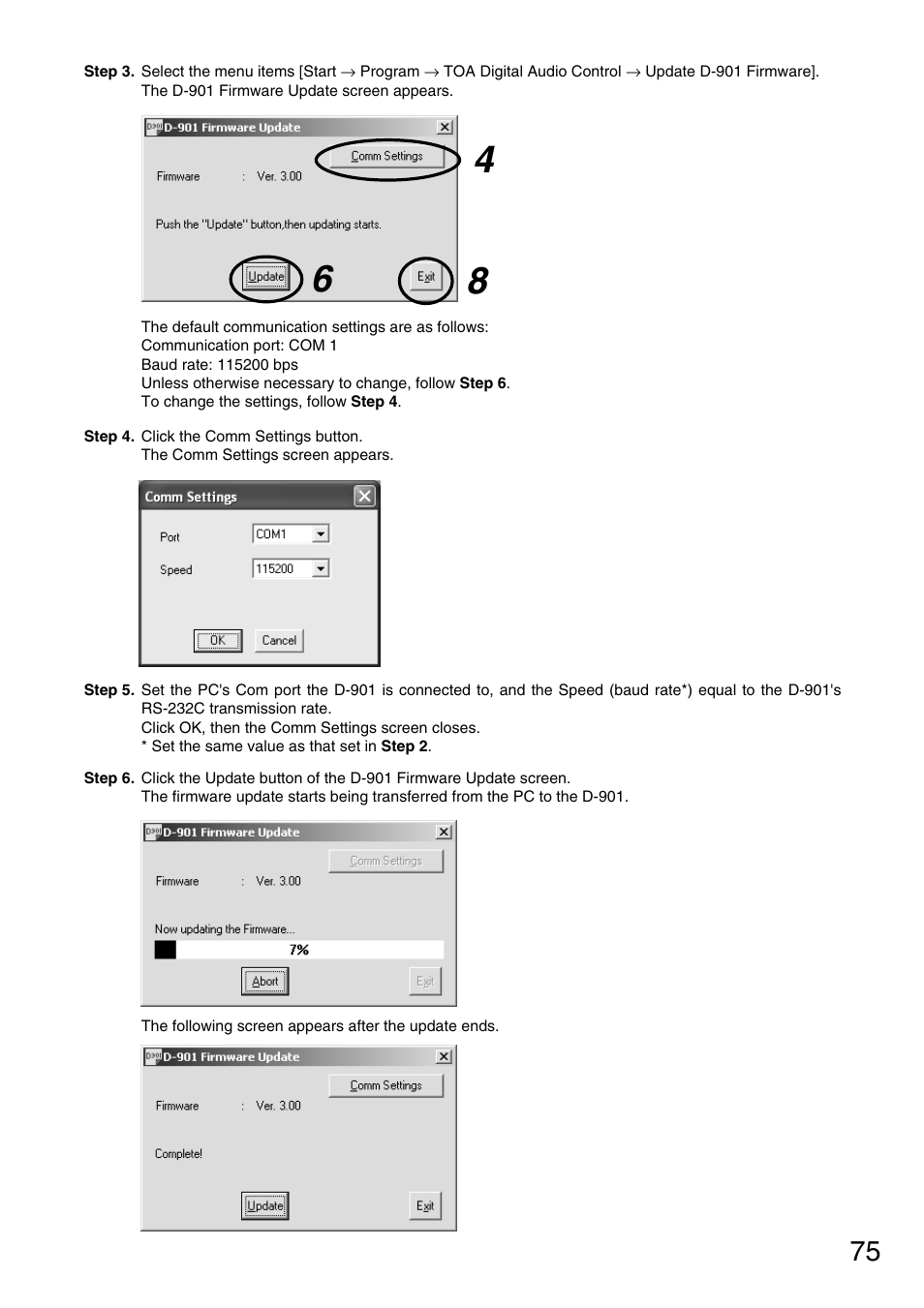 TOA Electronics D-901 User Manual | Page 75 / 94