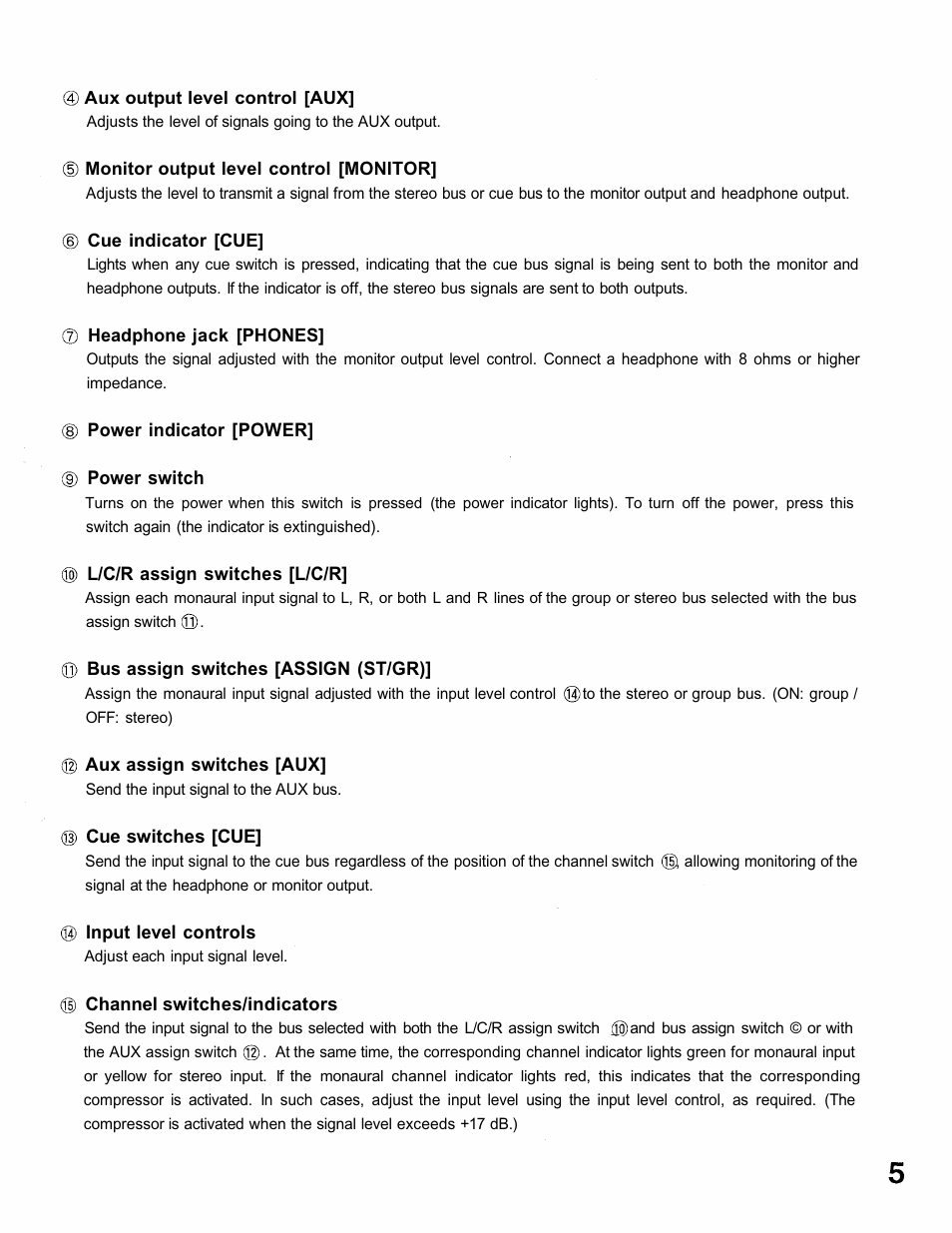 TOA Electronics M-1264 M-1212E User Manual | Page 5 / 16