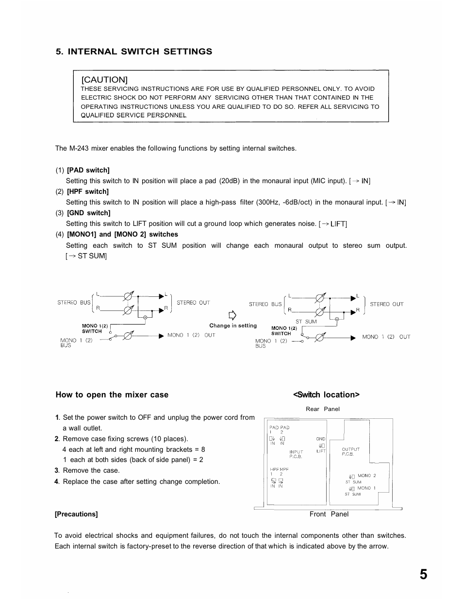 TOA Electronics M-243 User Manual | Page 5 / 8