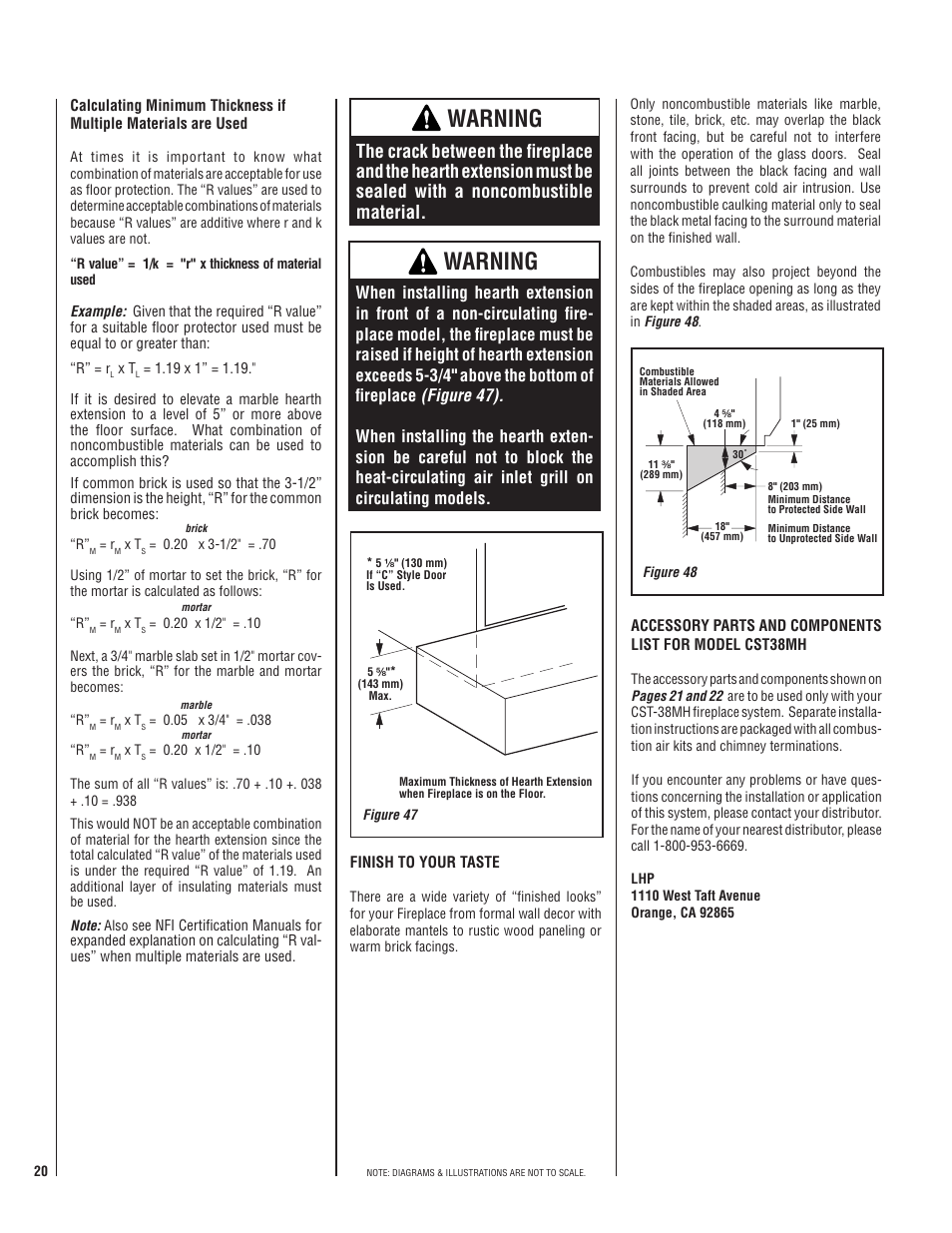 Warning | TOA Electronics CST38MH User Manual | Page 20 / 24