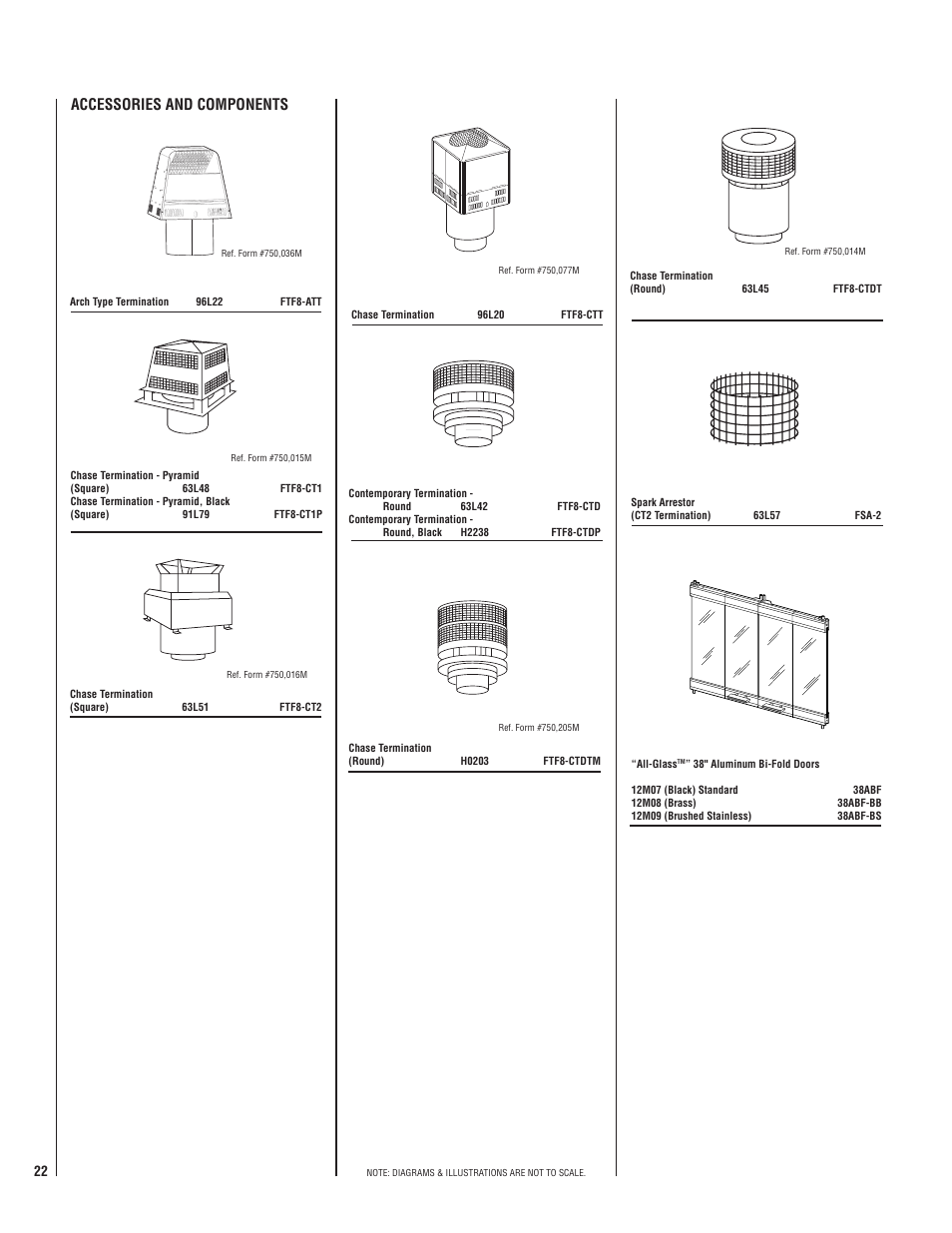 Accessories and components | TOA Electronics CST38MH User Manual | Page 22 / 24