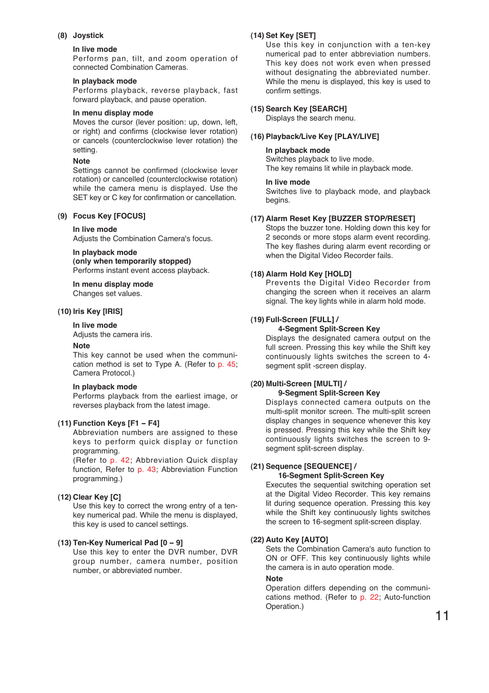 TOA Electronics C-RM1000 CU User Manual | Page 11 / 60