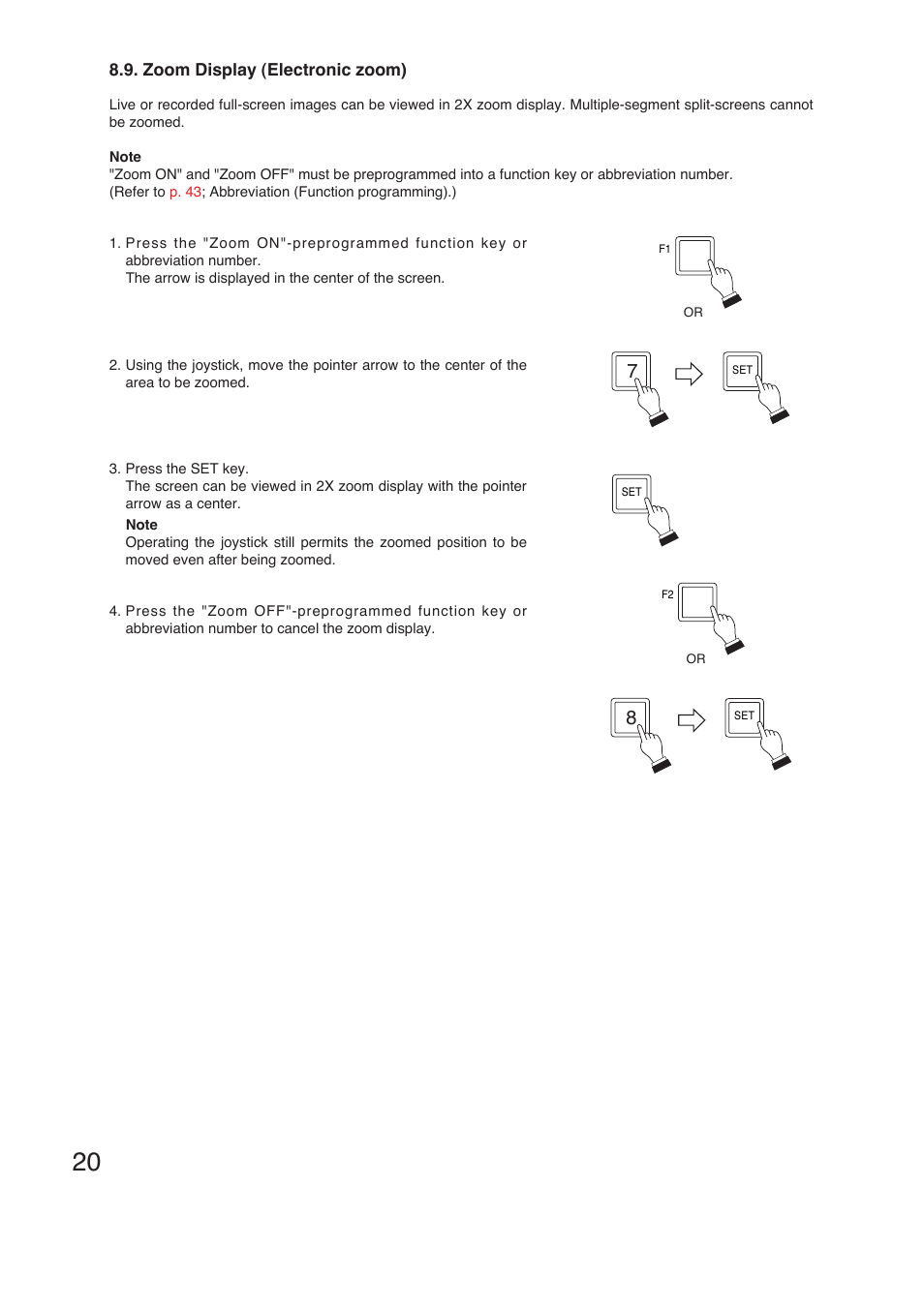 TOA Electronics C-RM1000 CU User Manual | Page 20 / 60