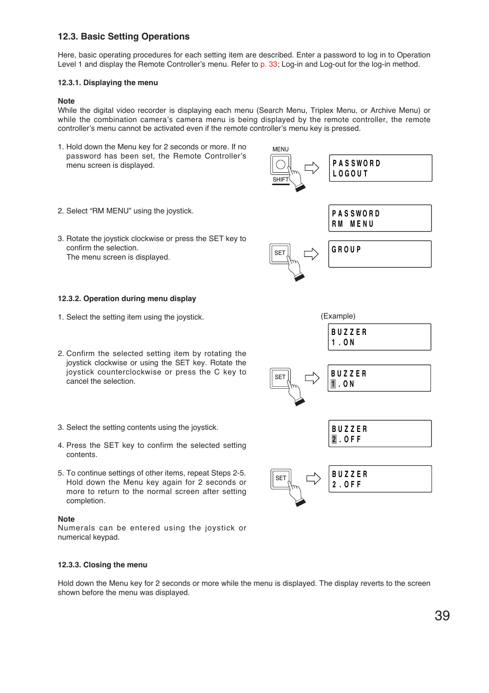 TOA Electronics C-RM1000 CU User Manual | Page 39 / 60