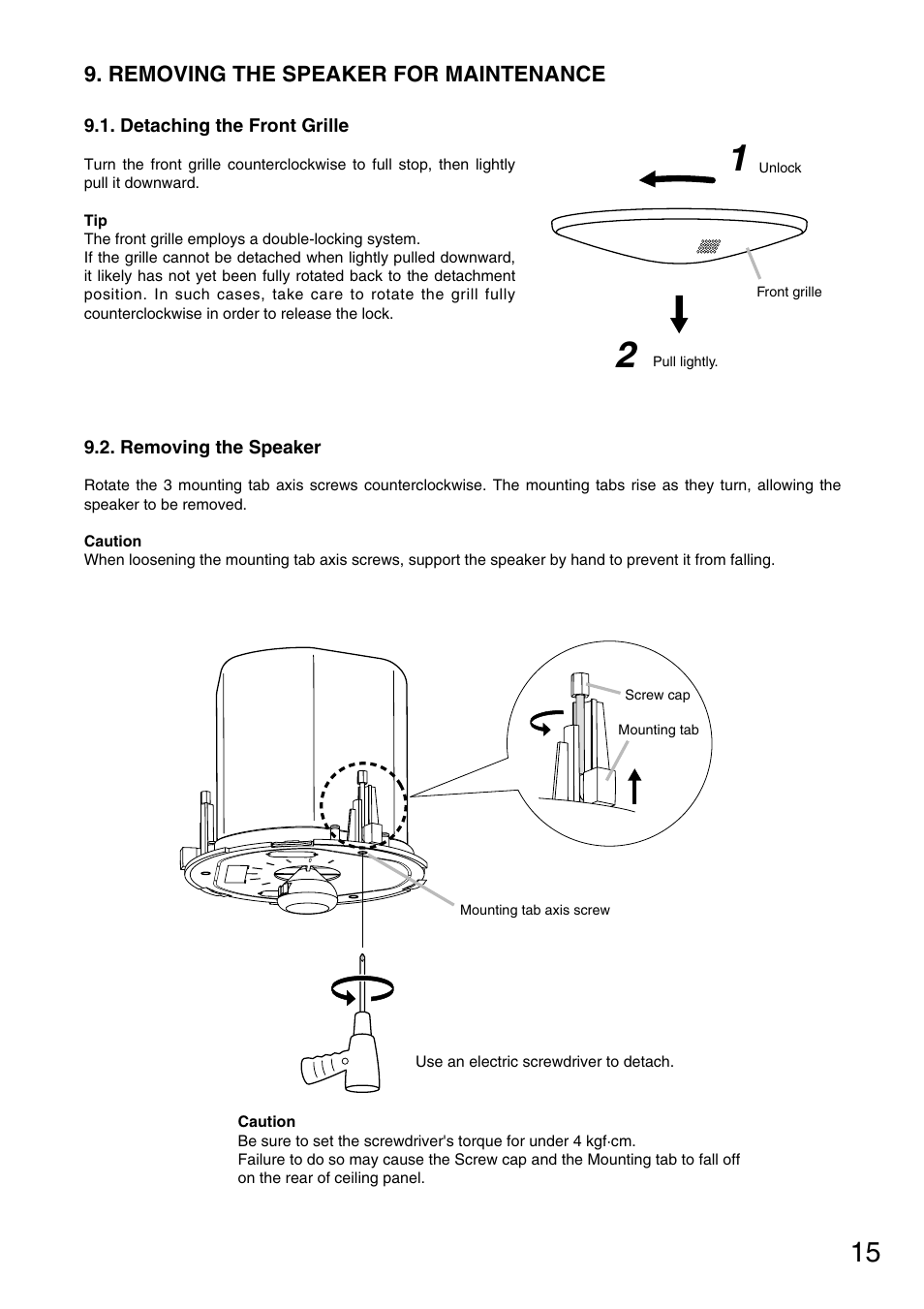 TOA Electronics F-122CU User Manual | Page 15 / 19