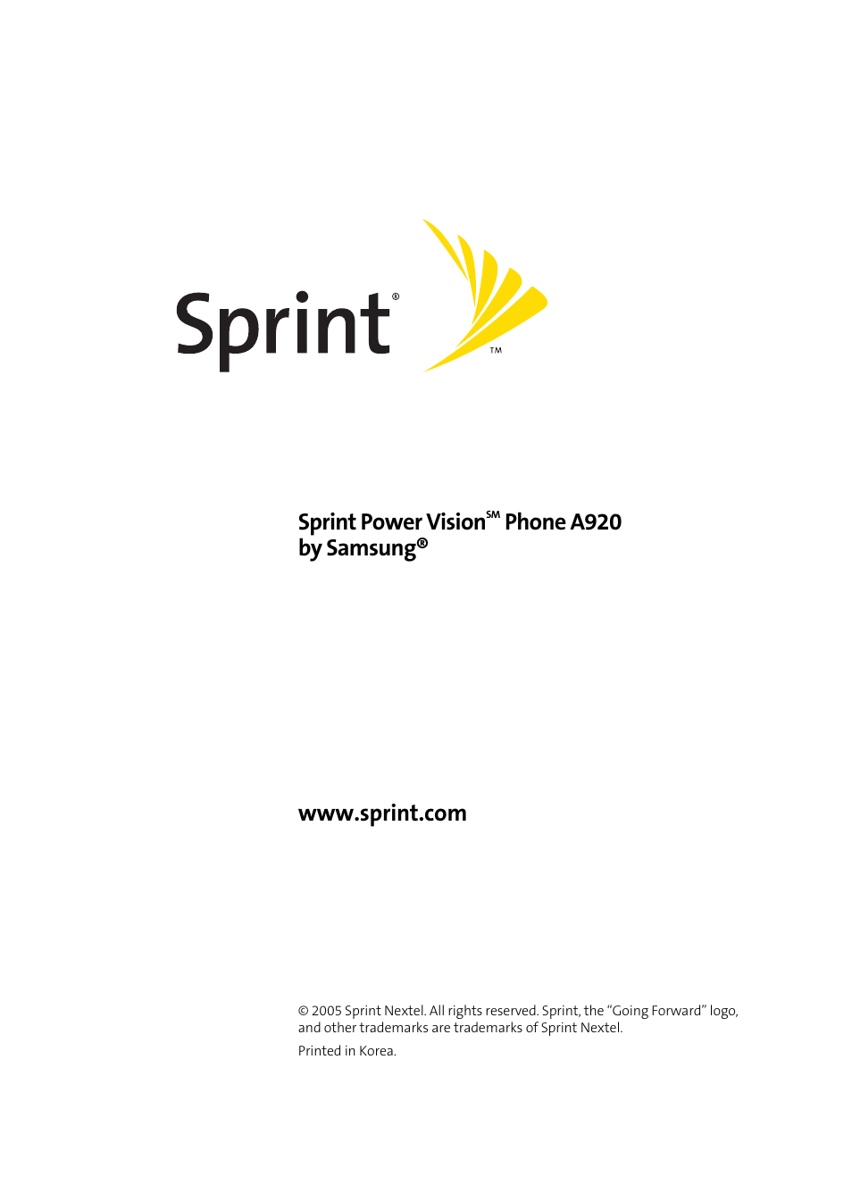 TOA Electronics Sprint Power Vision A920 User Manual | 272 pages