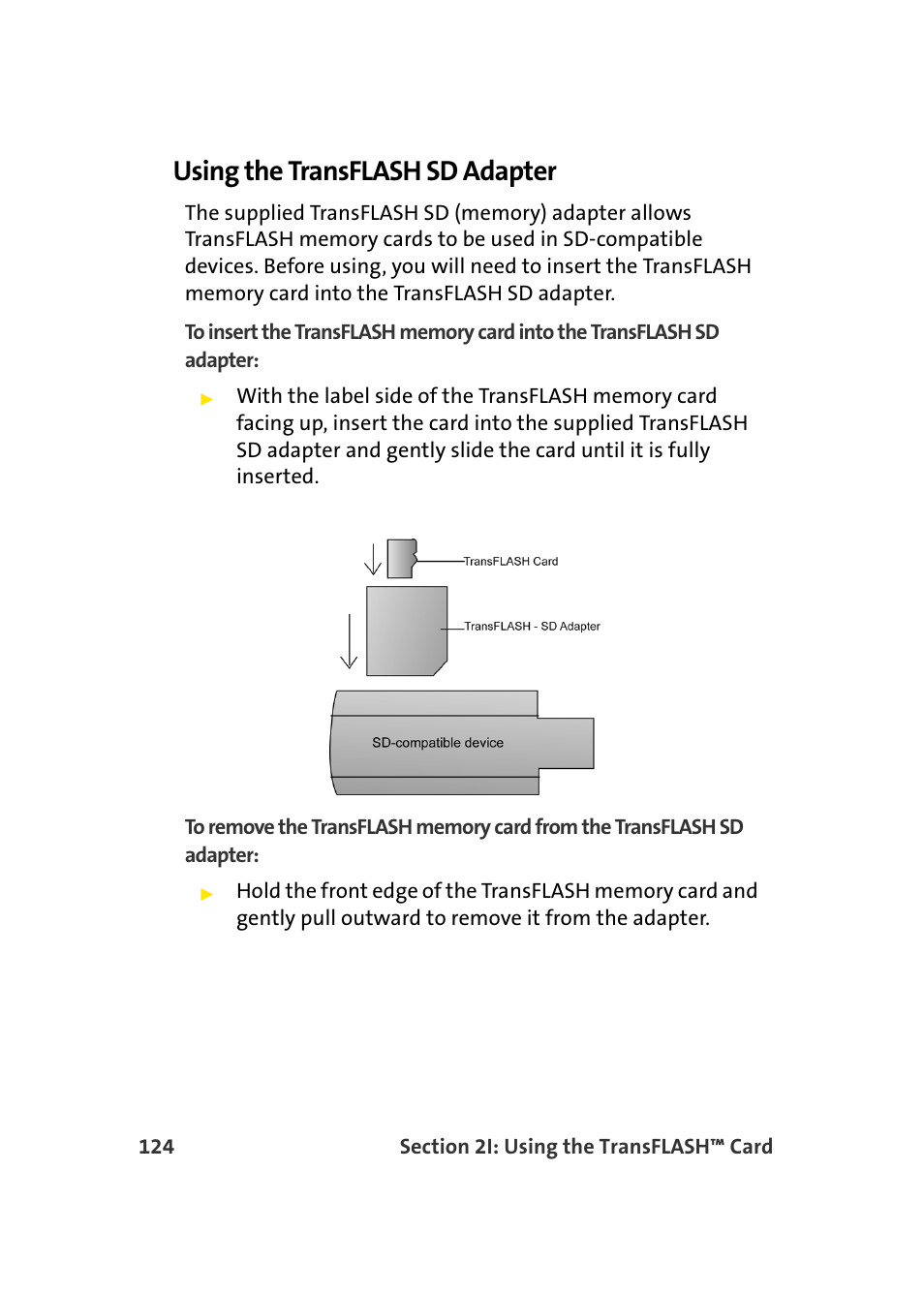 Using the transflash sd adapter | TOA Electronics Sprint Power Vision A920 User Manual | Page 148 / 272